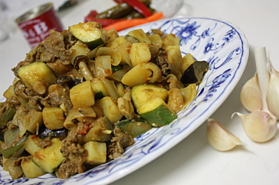 女将の夏野菜のカレー