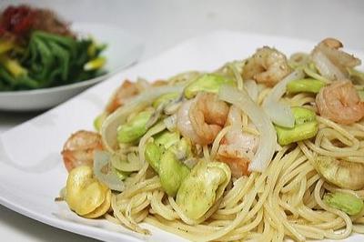 そら豆パスタ
